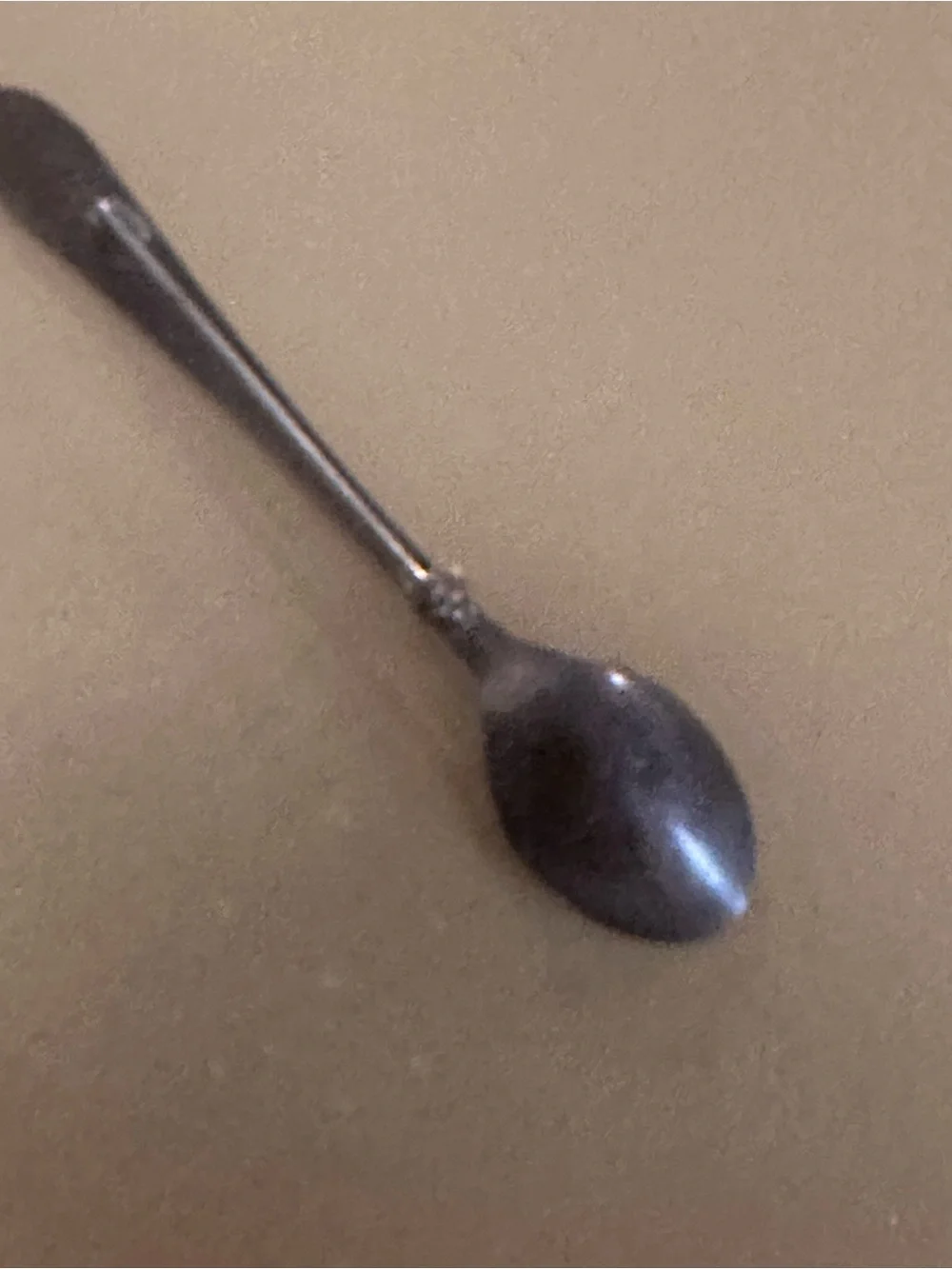 Vintage silver spoon lapel pin